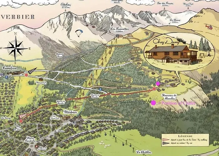 Magic Ski-in-and-out Above Verbier 木屋